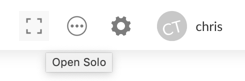 "Open Solo" button.